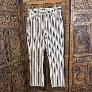 BDG Cream and Black Striped Pants